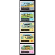 St Kitts - 1980 Overprinted 10v complete "OFFICIAL" for Government Mail