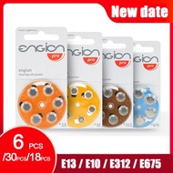 6pcs Hearing aid Battery/e312 S312 P312 PR41 A312 /e10 A10 P10 /A13 13A E13 ZA13 13 PR48/A675 e675 Z