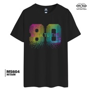 KATUN Cyfclo Kaos T-shirt MS604 80s Rainbow Adult Clothes Cotton 24s Thick
