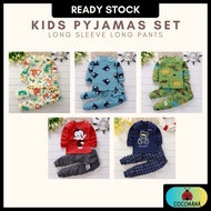 Coconana Baju Tidur Budak 6M-6Y Pijama Budak Lelaki Lengan Panjang Kids Pajamas Baby Boy Pyjamas Tod