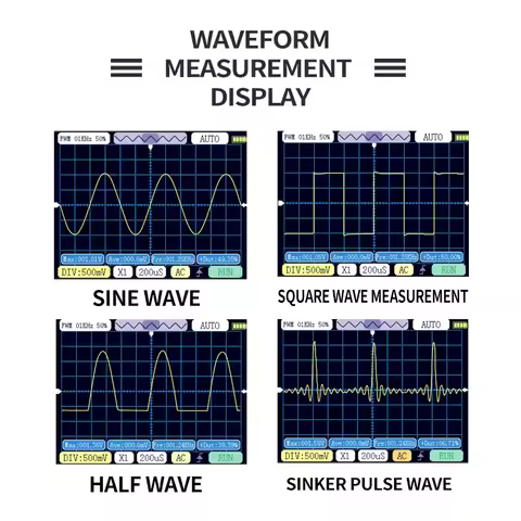 50M SCO2 dual-channel digital oscilloscope 10Mhz sampling rate 2.5 KSA/s analog bandwidth automatic 