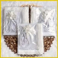 ∏ ❈ ▩ Flower Pearl Bridal cord with Secondary veil | Wedding Veil and Cord| Sold per set