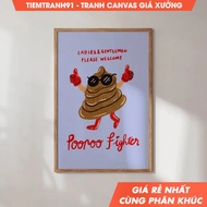 Tranh treo tường Trendy Groovy Bathroom Wall Art Colorful Wall Art Tissue Roll Bathroom Wall Art  tặ