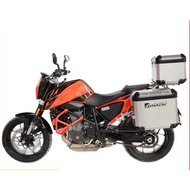 GSADV KTM Duke 690 2013-2018 Motorcycle Top Box Aluminium &amp; Side Box Aluminium With Pannier Rack