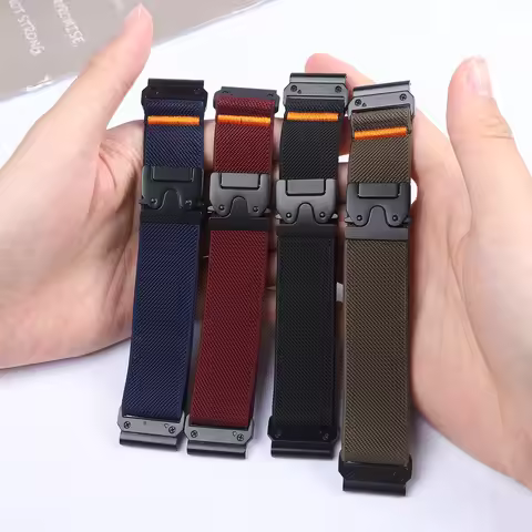 Garmin 22mm Quickfit Strap for Garmin Fenix 8 7X 7 6X 6 5X 5Plus Venu 3 Tactix 7 Parachute Nylon Bra