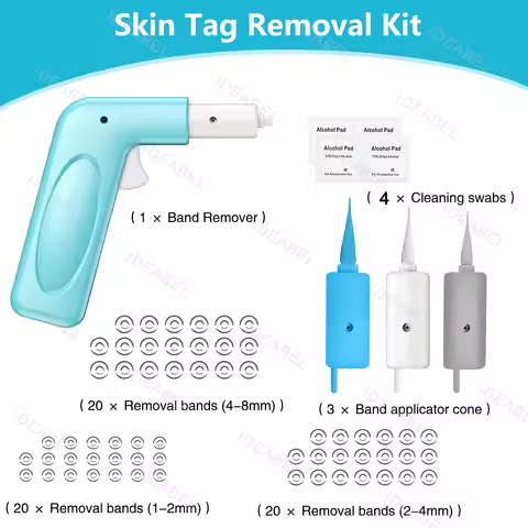 Skin Mole Removal Kit 3 In 1 Skin Warts Removal Kit Auto Skin Tags Remover Pen Painless Skin Tag Mol