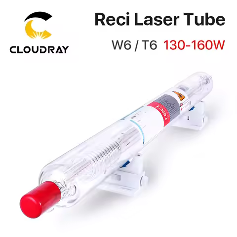 Cloudray Reci W6/T6 130-160W CO2 Laser Tube Wooden Case Box Packing Dia. 80mm/65mm for CO2 Laser Eng