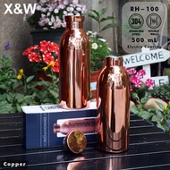 X&W Botol Tumbler RH-100 Thermos Electro Coating Rosegold Copper Flask 500ML Hot & Cold