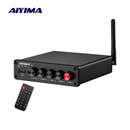 AIYIMA B01 Bluetooth 5.0 Subwoofer Amplifier 2.1 Power Amplicador Sound Amplifier Speaker Audio Amp USB Player 50Wx2+100W