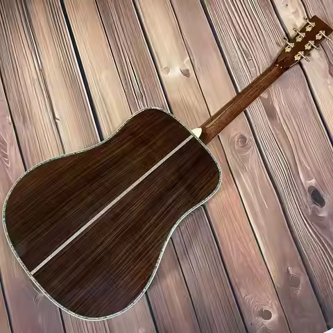 41 inch D45 series solid wood spruce panel in yellow color, rosewood back panel, 20 pin 6-series aco