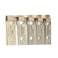 Lishi 2 In 1 M1/M2 AM5 SC1 SC4 KW1 KW5ถอดรหัสสำหรับช่างทำกุญแจซ่อมเครื่องมือ