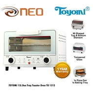 TOYOMI 13L Duo Tray Toaster Oven TO 1313 - White / Green