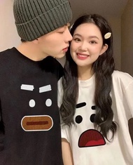 Kaos BIG SHOCK SMILLING Couple Sama Ayang Lucu Gemoy Bahan Lembut Kekinian Keren Buat Kado