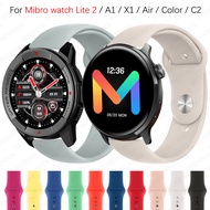 Silicone Strap For Mibro watch Lite 2 / C3 / A2 / A1 / X1 / Air / Color / C2 Smart Watch bands