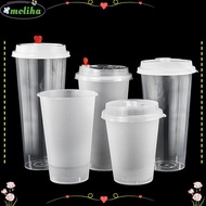 MOLIHA Milktea Cup, 90mm Plastic Cup And Lids,  Transparent Juice Cup