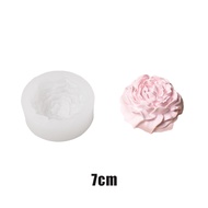 Cetakan Bunga Mawar Besar Silicone Mold DIY Lilin Sabun Coklat Fondant Kue Puding Jelly