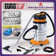 EUROX 30L Wet & Dry Vacuum Cleaner VAC5001 1800W - 6 Month Warranty ( FOR CAR WASH EUROX VACUUM EURO