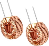 2 Pcs Vertical Toroid Magnetic 150uh 15A Inductance Coil toroid core Inductor Kit Toroid Inductor fo