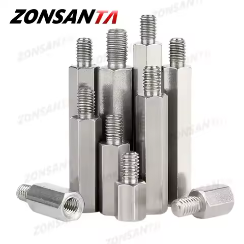 M2.5 M3 M4 M5 M6 Stainless Steel Hex Standoff Motherboard Male to Female Rack Stud Mount Spacer Colu