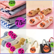 1qiwan-my Hyuduo Color Price Stickers 6 25c to 25 Dollar Pricing Labels with Strong Clean Adhesive f