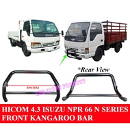 J133S04 HICOM 2.8 1 TON HICOM 4.3 3 TON ISUZU NPR66 N SERIES FRONT KANGAROO BAR BLACK COLOUR