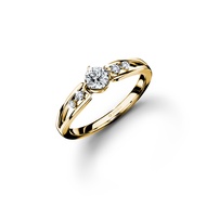 Jubilee Diamond แหวนเพชร Shadows Quintet Solitaire Ring เพชรแท้ เพชรน้ำ 99