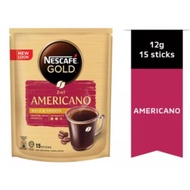 clearance -Exp: 30Nov22 Nescafe Gold Americano Premix Coffee 15 Sticks x 12g