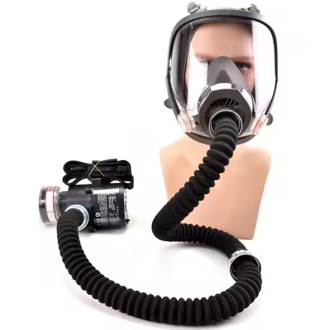 6800 Constant current electrically powered air supply full-face mask spray painting tool portable ai