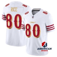 Men's 2025 San Francisco 49ers Jersey Jerry Rice White Gold Limited American Football Jersey