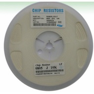 Chip Resistor 0R 0805 10K 47K 100K 220K Etc. One Plate 5,000 Pieces 5%