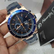 Jam Tangan Pria Alexandre Christie Original Ac 6141 MC Biru Navy Rg