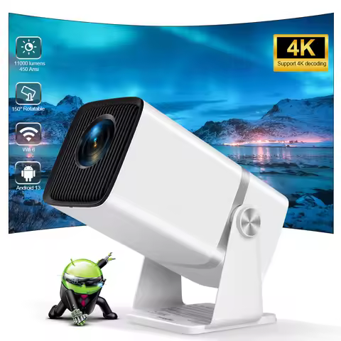 ThundeaL Mini HD Projector TD80W PK HY320 HY300 4K Android 13 WiFi Full HD 1920 x 1080P Home Cinema 