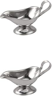 Stainless Steel Steak Sauce Gravy Hotel Restaurant Dressing Sauce Jug 5/8 oz