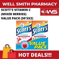 SCOTT'S VITAMIN C (MIXED BERRIES) VALUE PACK (50'SX2)