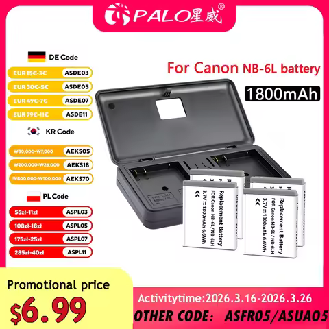NB-6L NB6L NB 6L Battery+LED Fast Charge For Canon IXUS 95IS 105 300HS 310HS 210IS SX600 SX280 SX275