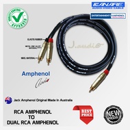 JAPAN STANDARD - Audio cable best speaker cable/ 1x RCA AMPHENOL to 2x RCA AMPHENOL ACPR-SBK-SRD - J