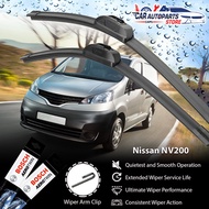 Nissan NV200 Bosch Car Wiper Set | Basic Advantage / Premium AeroTwin