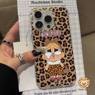 Cute Crybaby Luxury Laser Gradient Silver Phone Case Compatible for iPhone 16 Pro Max Casing iPhone 