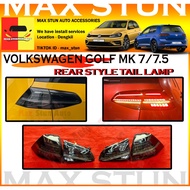 VOLKSWAGEN GOLF MK7/MK7.5 REAR TAIL LAMP DYNAMIC LED REAR LAMP(WITH SINGLA RUNNING)SEQUENTIAL SIGNAL