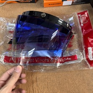 VISOR LSR HELMET SGV VISOR SILVER OREN BIRU GOLD PELANGI SMOKE
