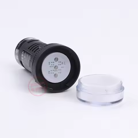 22mm AC/DC12V AC/DC24V AC220V Double Color Red Green Signal Lamp LED Power Work Indicator Light AD16