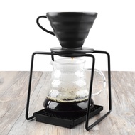 【EHU】-Drip Coffee For Filter Cup Holder Shelf Geometry Coffee Dripper Stand Drip Metal Special Frame For Barista
