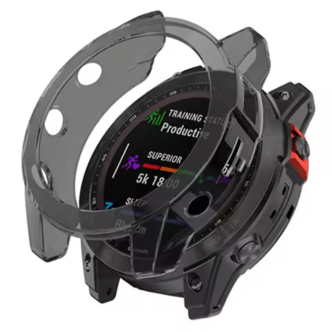 Transparent TPU Case for Garmin Fenix 6 6S 6X Pro 7 7S 7X Pro 5 5S 5X Plus Soft Protective Case for 
