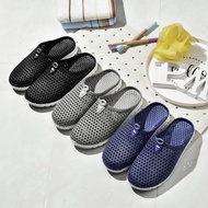 (SIZE 39-44) Men Hollow Open Slip on Outdoor Indoor Non-slip breathable Beach, Camping ,Fishing Shoe