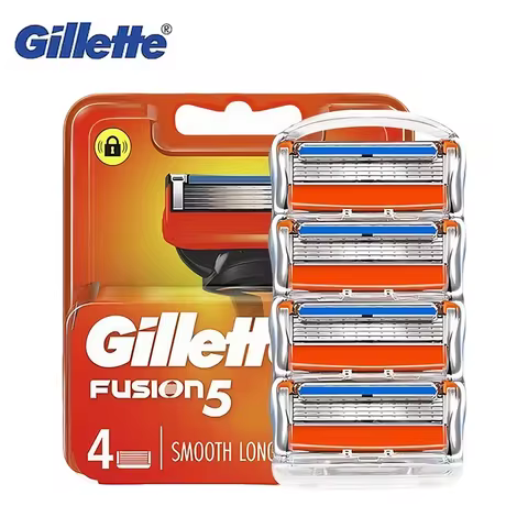 4/8 Pcs Original Gillette Fusion 5 Men's Razor Blades 5 Layers Safety Manual Shaving Head gillette R
