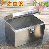 ST-🚤Motorcycle Trunk Large Thickened Stainless Steel Storage Toolbox Storage Box Electric Scooter Trunk ZEHG