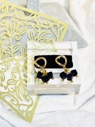 水晶系列 - 方形藍砂石耳環