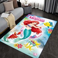 Disney Mermaid 3D Carpet Home Carpet Living Room Bedroom Sofa Decoration Children's Carpet