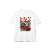Unisex CHANCE Streetwear Vintage Cotton Loose Graphic Tee - 170826-21-28-CJM