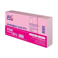 [Pack Of 50 Envelopes] Pink Envelopes 555 Size 6 1/2 8.9 x 17.0 Cm. [S24]